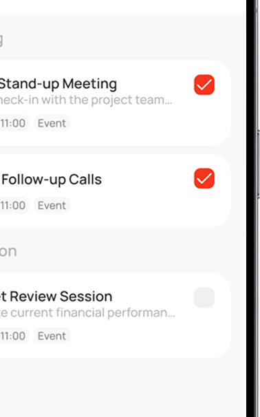 Marking completed tasks in Amply